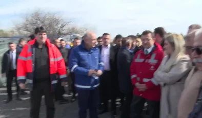İBB Başkanı Ekrem İmamoğlu, Ataköy Atıksu Tüneli’nin inşaatını inceledi