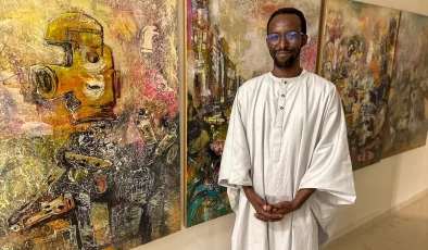 Senegalli Ressamın Depremzedelere Yardım İçin Yaptığı Eser Türkiye’ye Hediye Edildi