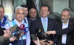 İBB Başkanı İmamoğlu, Yüzde 100 Elektrikli Metrobüsün Test Sürüşüne Katıldı